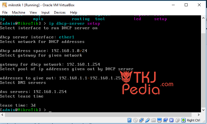 Tutorial Konfigurasi DHCP Server On Mikrotik TKJPedia