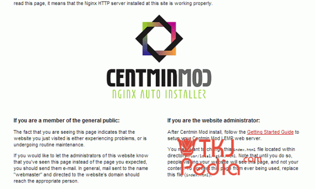 Cara Install CentminMod (Linux,Nginx, MariaDB MySQL dan PHP-FPM)