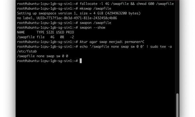Membuat SWAP Memory di VPS Ubuntu 20.04