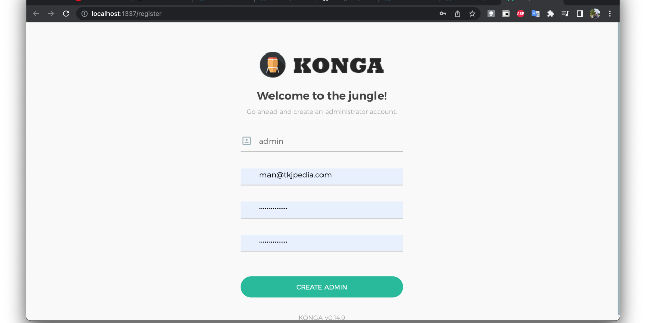 Install Kong API Gateway + Konga GUI di Docker Container