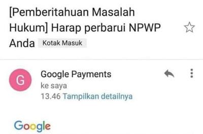 Pajak Google Adsense, Verifikasi NPWP untuk Penggunanya