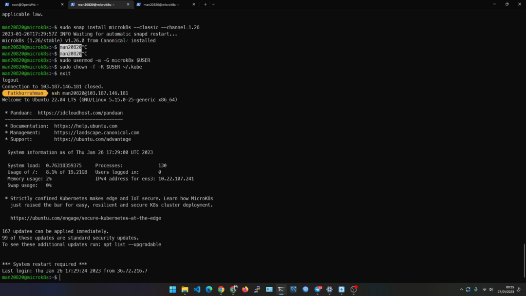 Install dan Akses Microk8s di Ubuntu menggunakan Kubectl TKJPedia